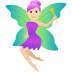 🧚🏻‍♀️ woman fairy: light skin tone display on JoyPixels